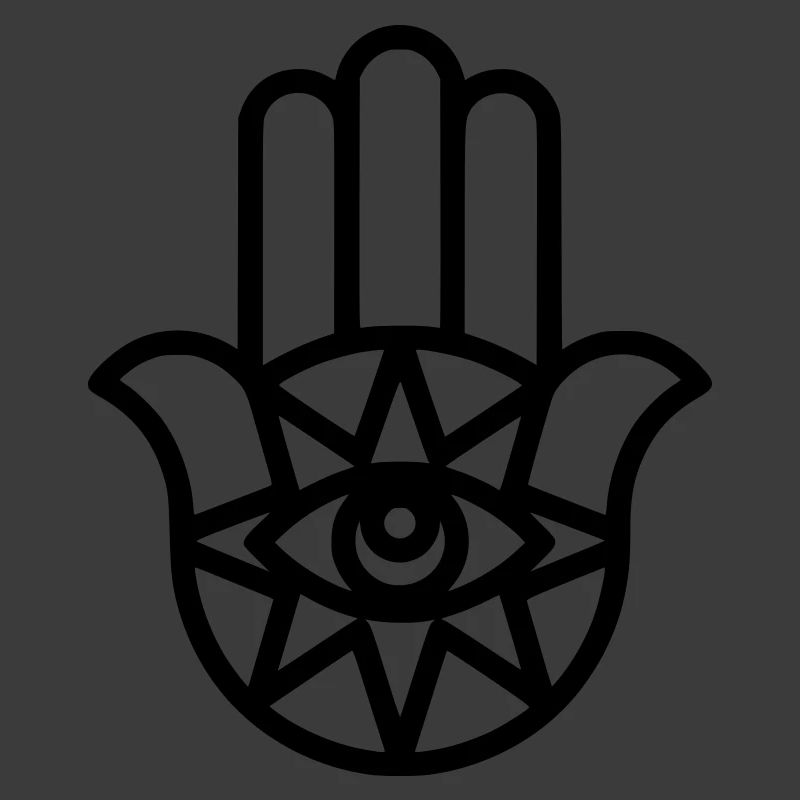 Hamsa Hand Fatima Umriss