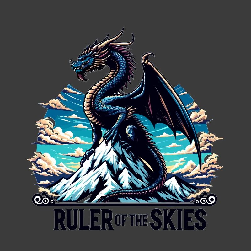 Drachenhimmel über Bergkette
