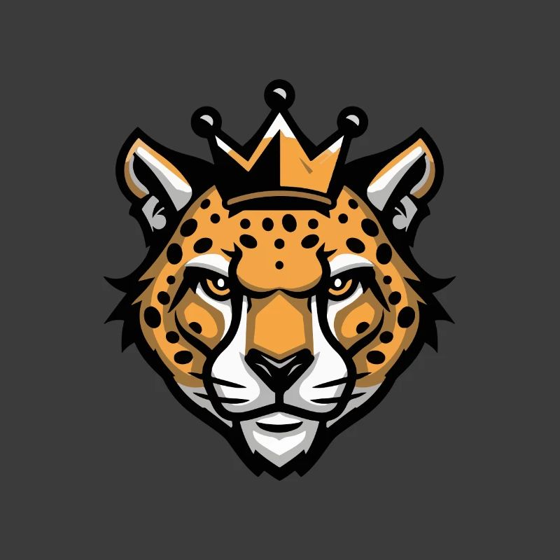 Gepard Kopf Krone