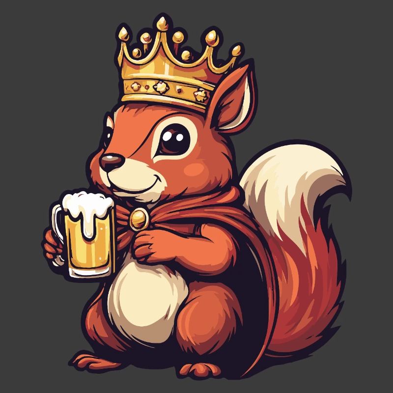 Eichhörnchen Bier König