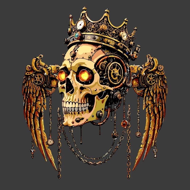 STEAMPUNK SCHÄDEL KRONE