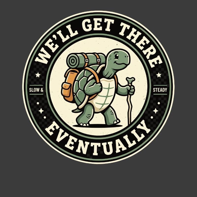 We'll Get There Eventually Wandering Turtle