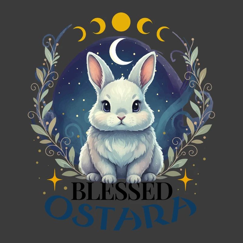 Happy Easter Ostara Rabbit Pagan