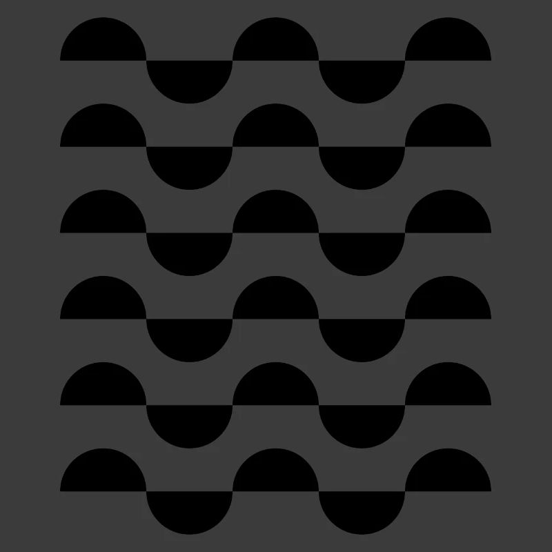 geometric wavy circles pattern design