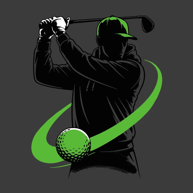 Golfer mit einem Golfschläger – ein dynamischer Schwung.