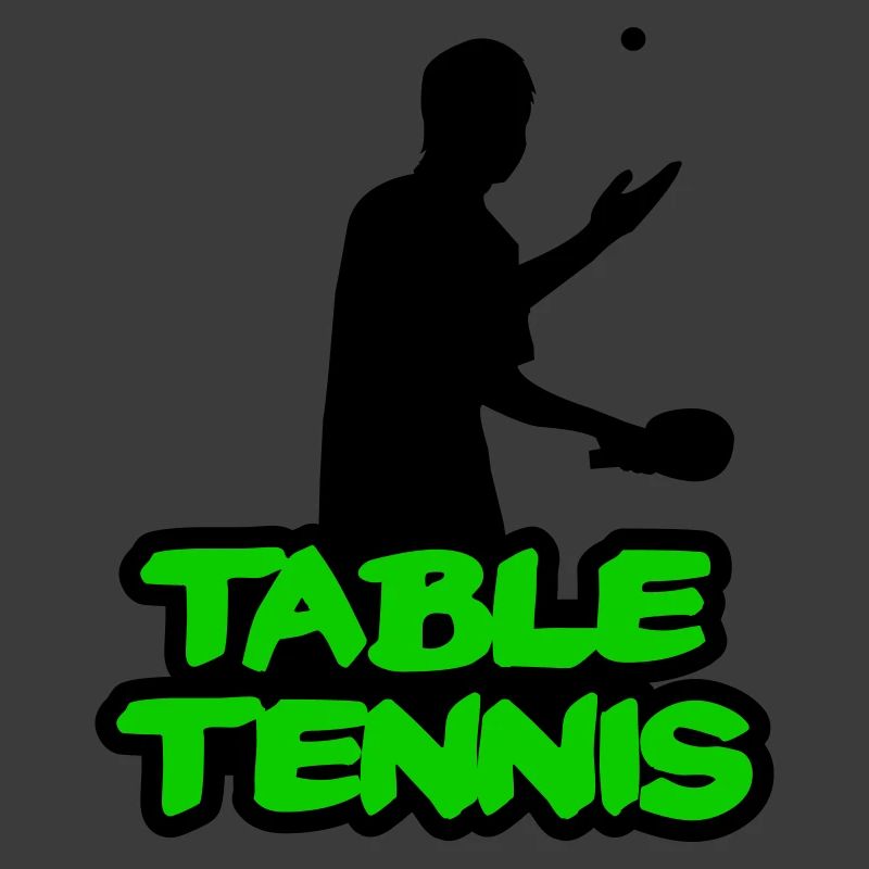 Lettrage graffiti néon de tennis de table