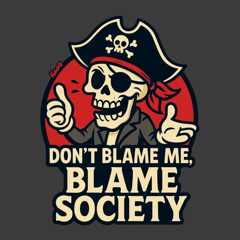Pirate Skull Satire Tee