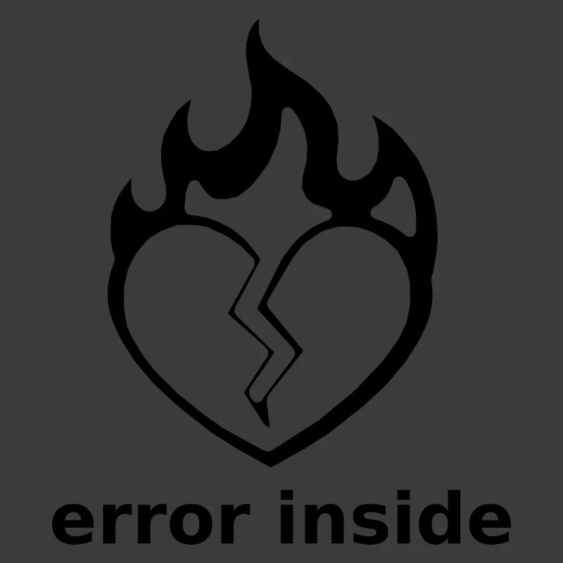 Error Inside – Broken Heart in Flames