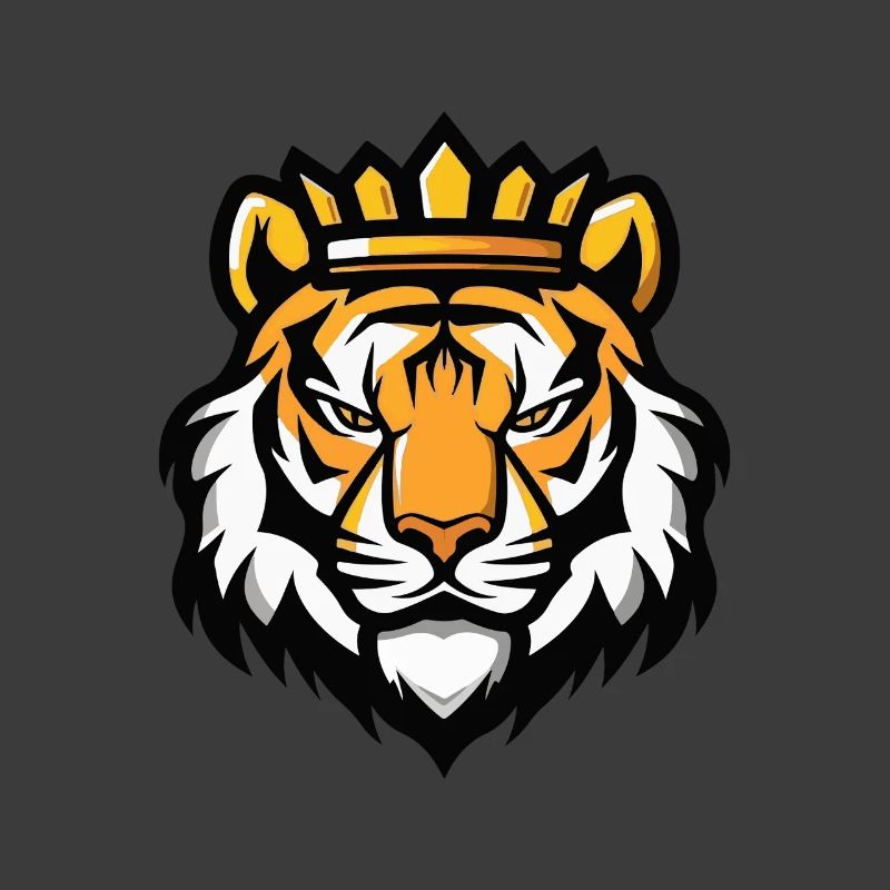 Tiger Kopf Krone