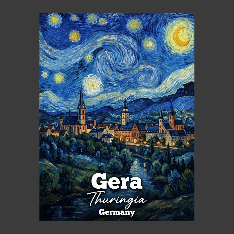 Gera Thuringia Germany Starry Night