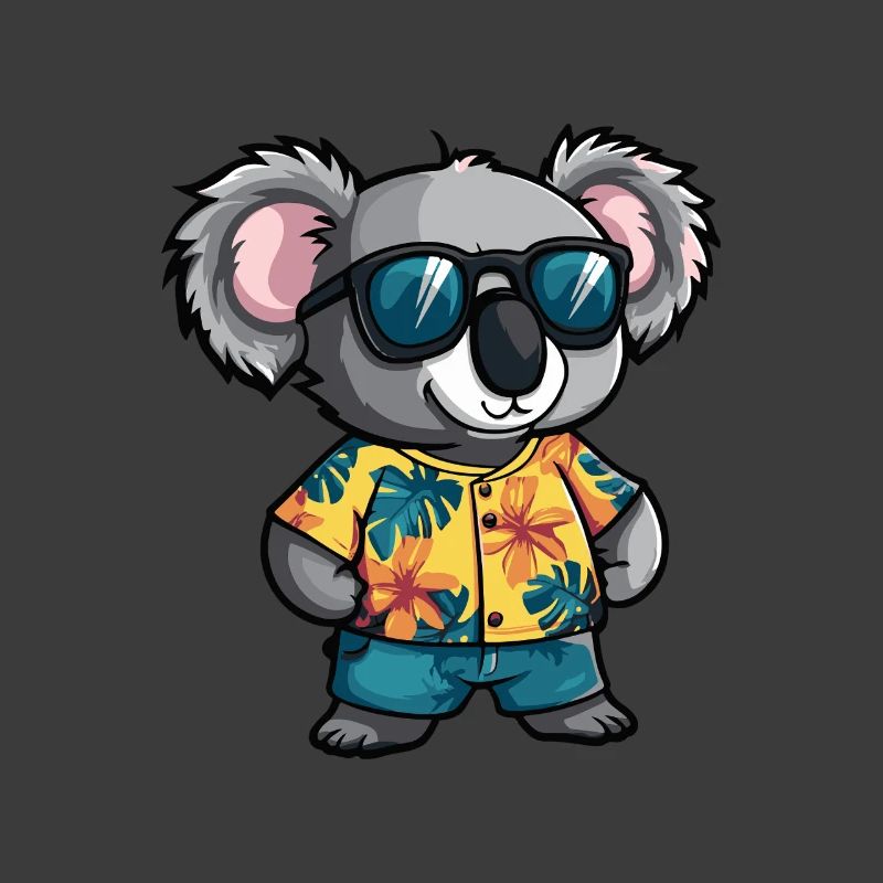 Koala Comic Urlaub