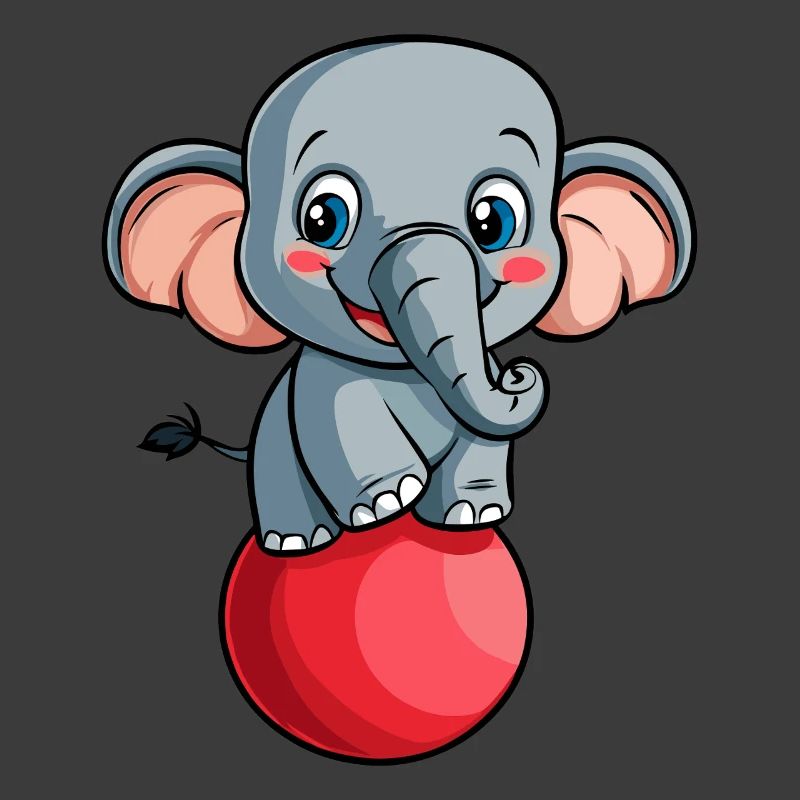 Elefant mit Ball