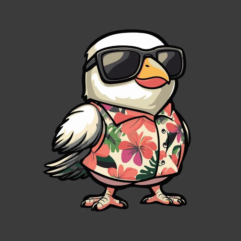 Taube Vogel Comic Urlaub