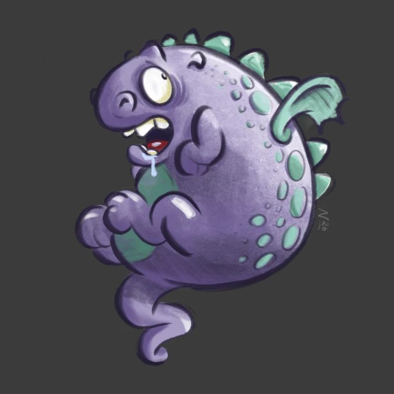 Lila Drache