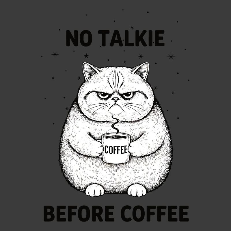 Pas de conversation devant un chat amateur de café
