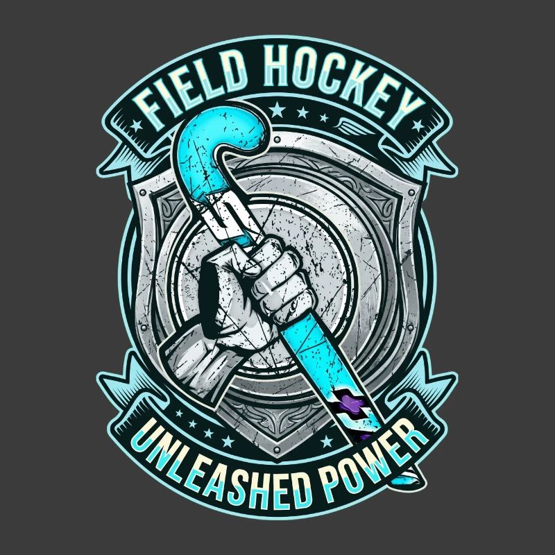 Field Hockey Stick Unleashed Power Crest