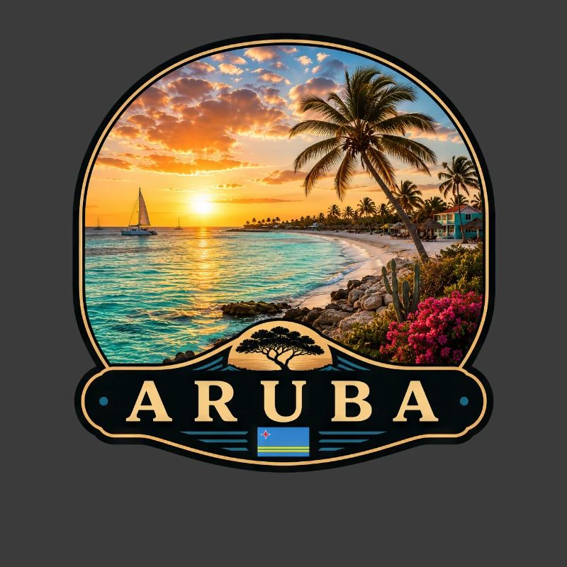Aruba Eagle Beach Divi Divi Baum Karibik Tropisch 