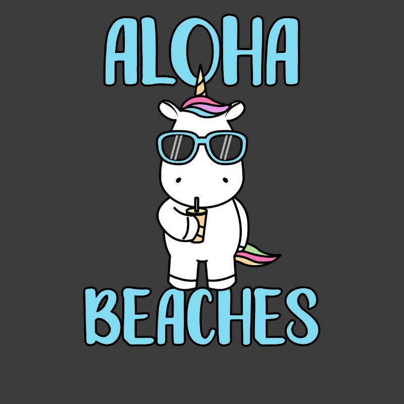 Cool Unicorn Beach Vacation Summer Aloha Beaches