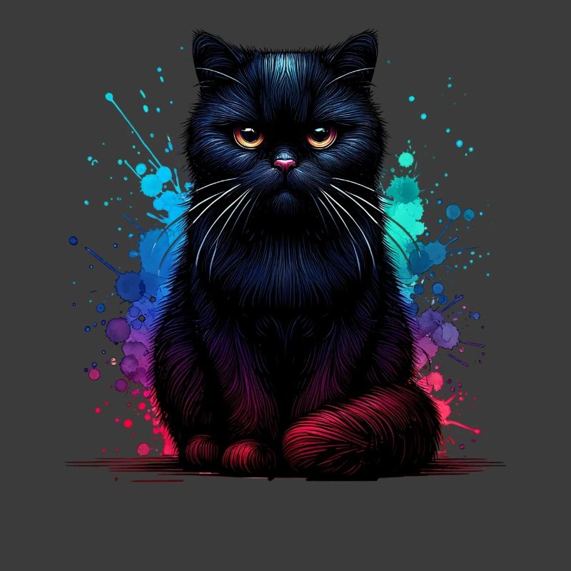 Schwarze Katze Geschenk
