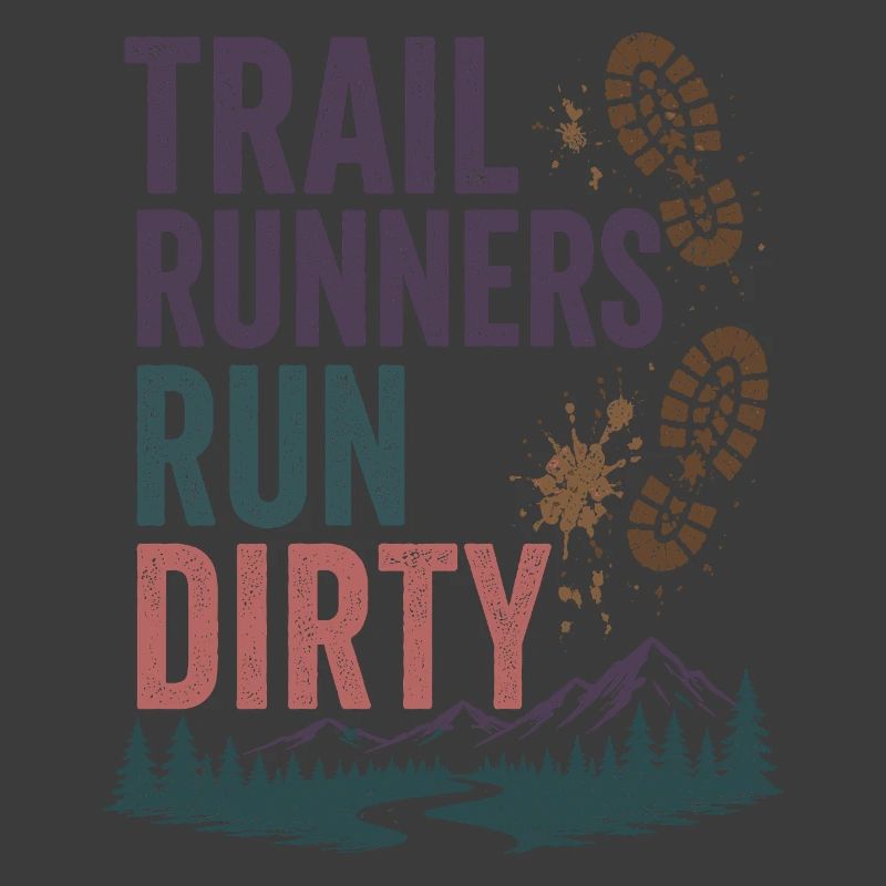 Trailrunner laufen schmutzig