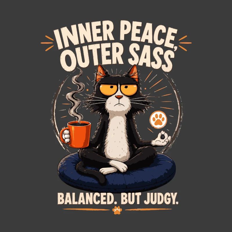 Inner Peace Outer Sass Cat