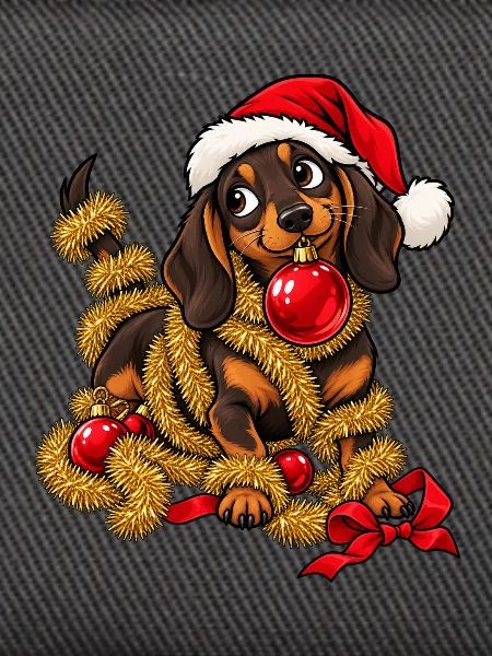 Weihnachten Dackel Hund Geschenkidee
