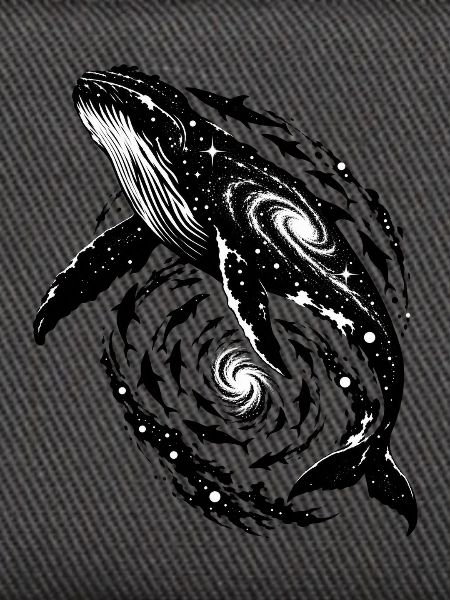 Kosmische Wale Galaxie Print