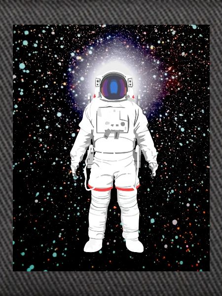 Astronaut im Farbspektrum