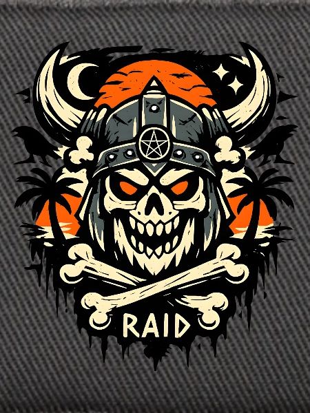 Schädel Raid Helm Symbolik