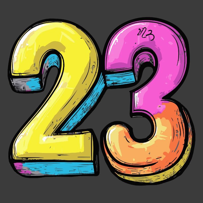 23 Zahl Comic
