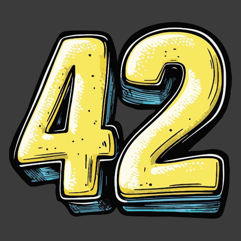 42 Zahl Comic
