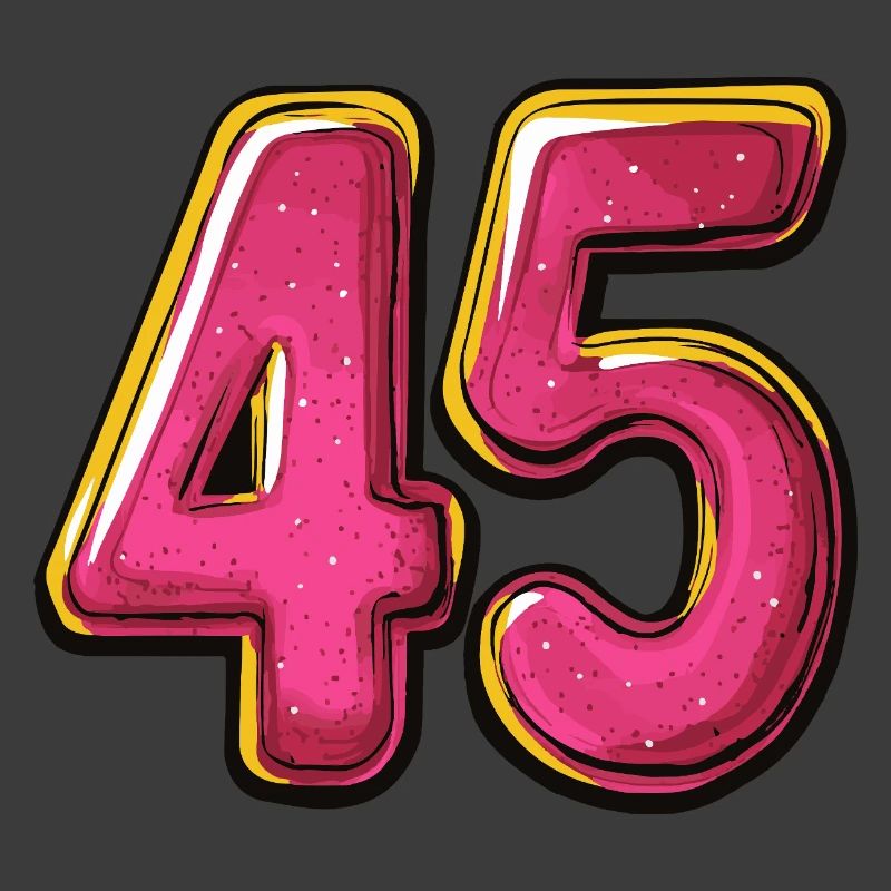 45 Zahl Comic