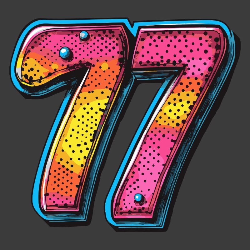 77 Zahl Comic