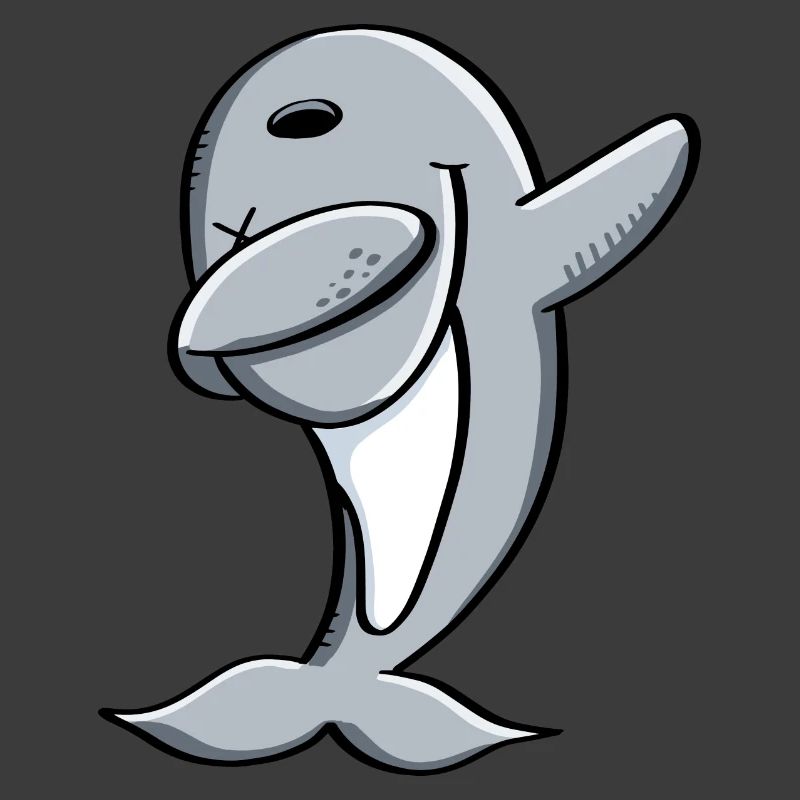 Delfin makes Dab Dance - Dabbing - Dolphin - Comic
