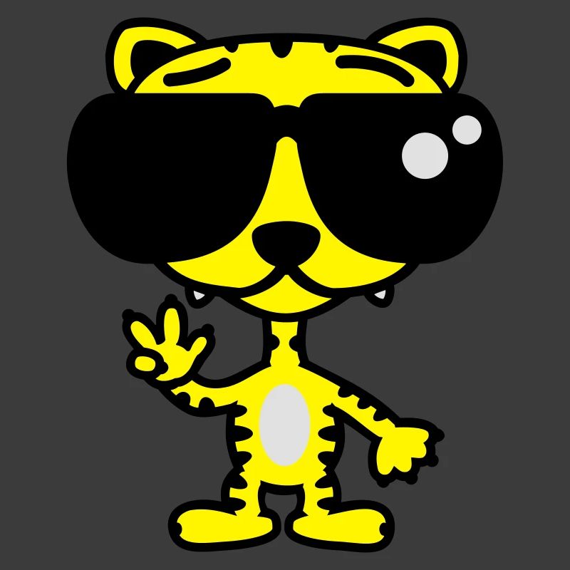 Cooler Lustiger Tiger