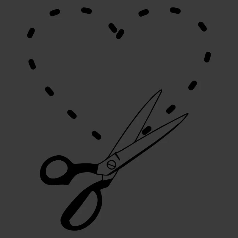 Pattern cutting heart