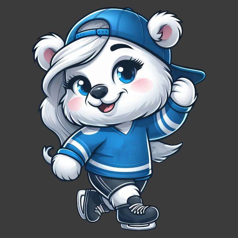 Bär Eisbär Mädchen Schlittschuh Eislaufen