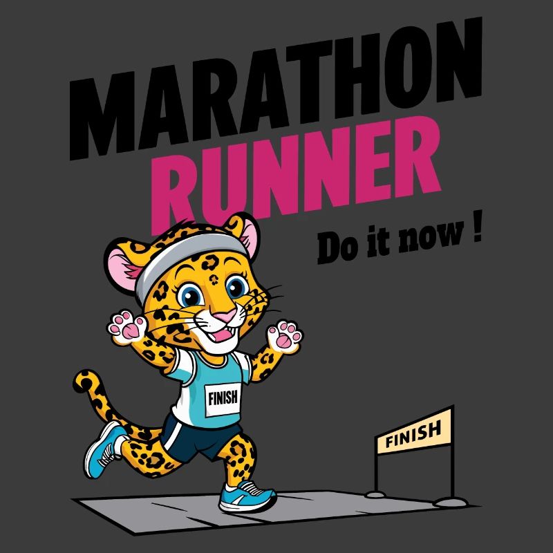 Leopard Marathon Läufer