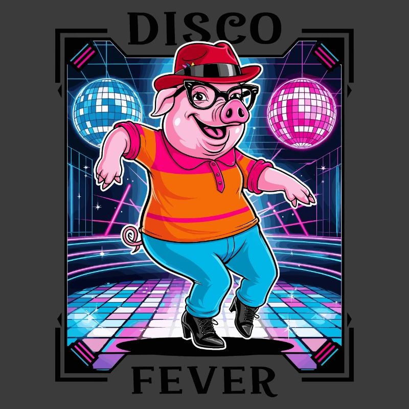 Cooles Disco Schwein
