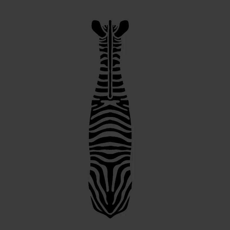 Zebra mit Einzigartigen Streifen