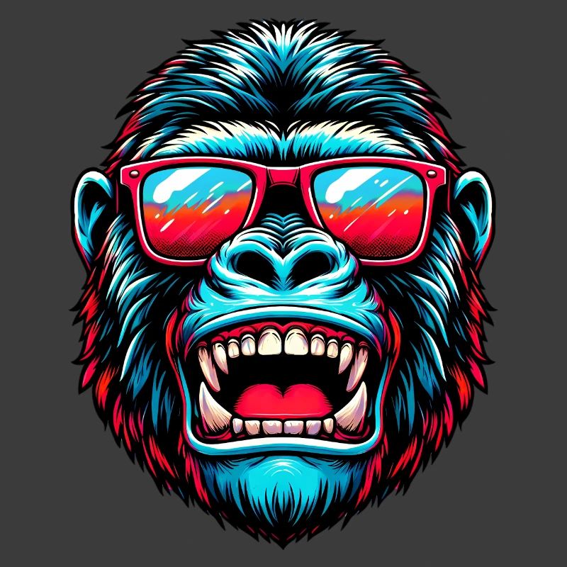 Gorillas with sunglasses