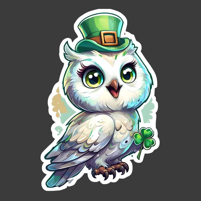 St. Patrick's Day Vogel Eule Geschenk