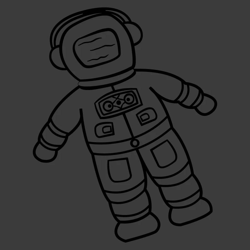 Astronaut Spaceman Doodle Space Explorer Drawn