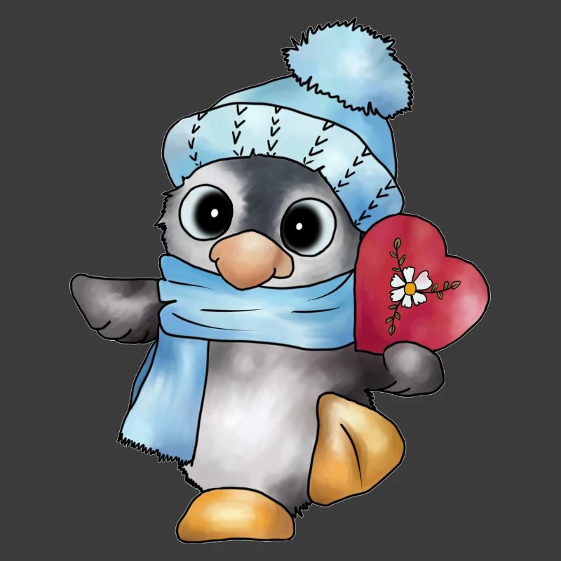 Pinguin mit Herz