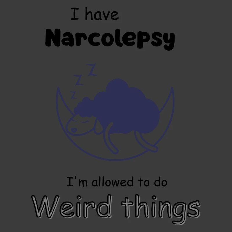 Sleeping sheep in the moonlight with narcolepsy