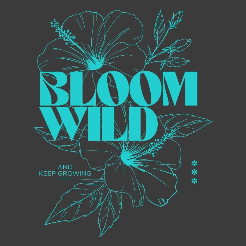 Bloom Wild Floral Typographie Design