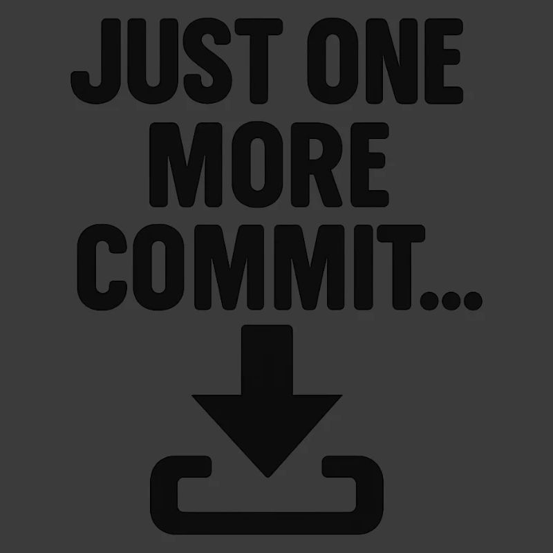 Just One More Commit – Funny Programmer T-Shirt