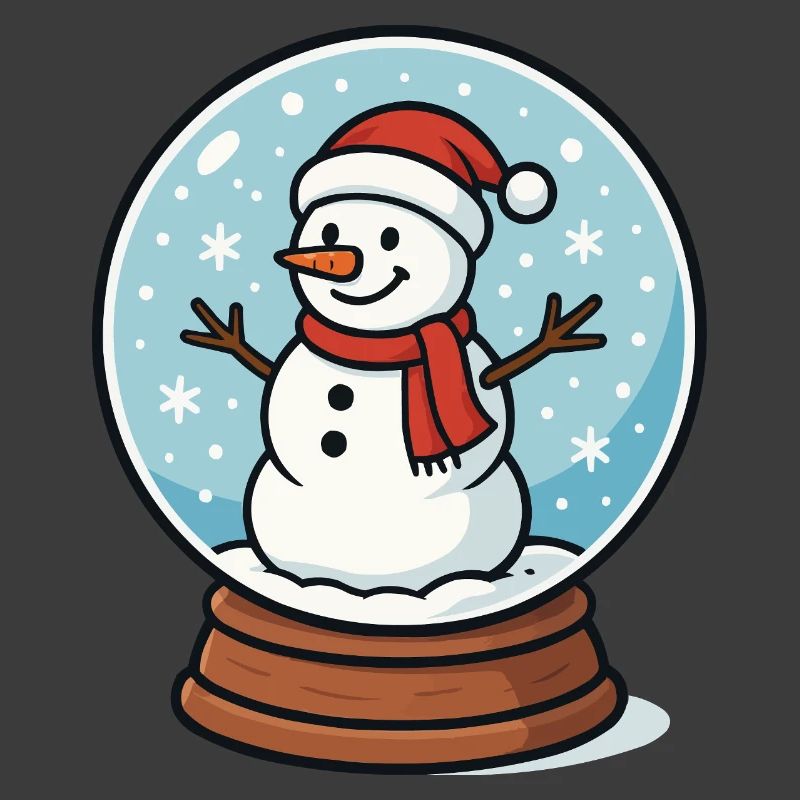 Schneekugel Schneemann