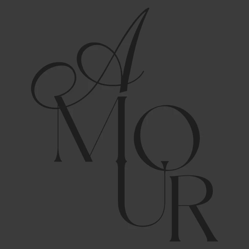 Elegantes Monogramm Amour 