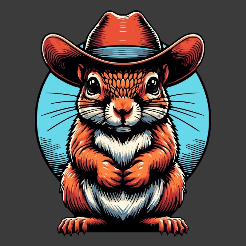 Cowboy-Eichhörnchen Grafik